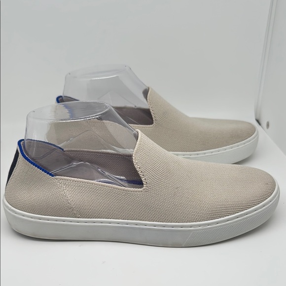 Rothy's The Slip on Beige Sand Knit Fabric Casual Low Top Sneakers Size 8 - Picture 5 of 15